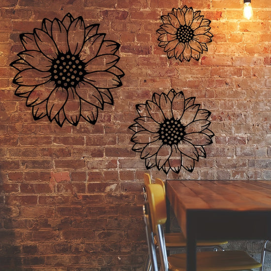 Rustic Sunflower Wall Art Metal Garden Charm