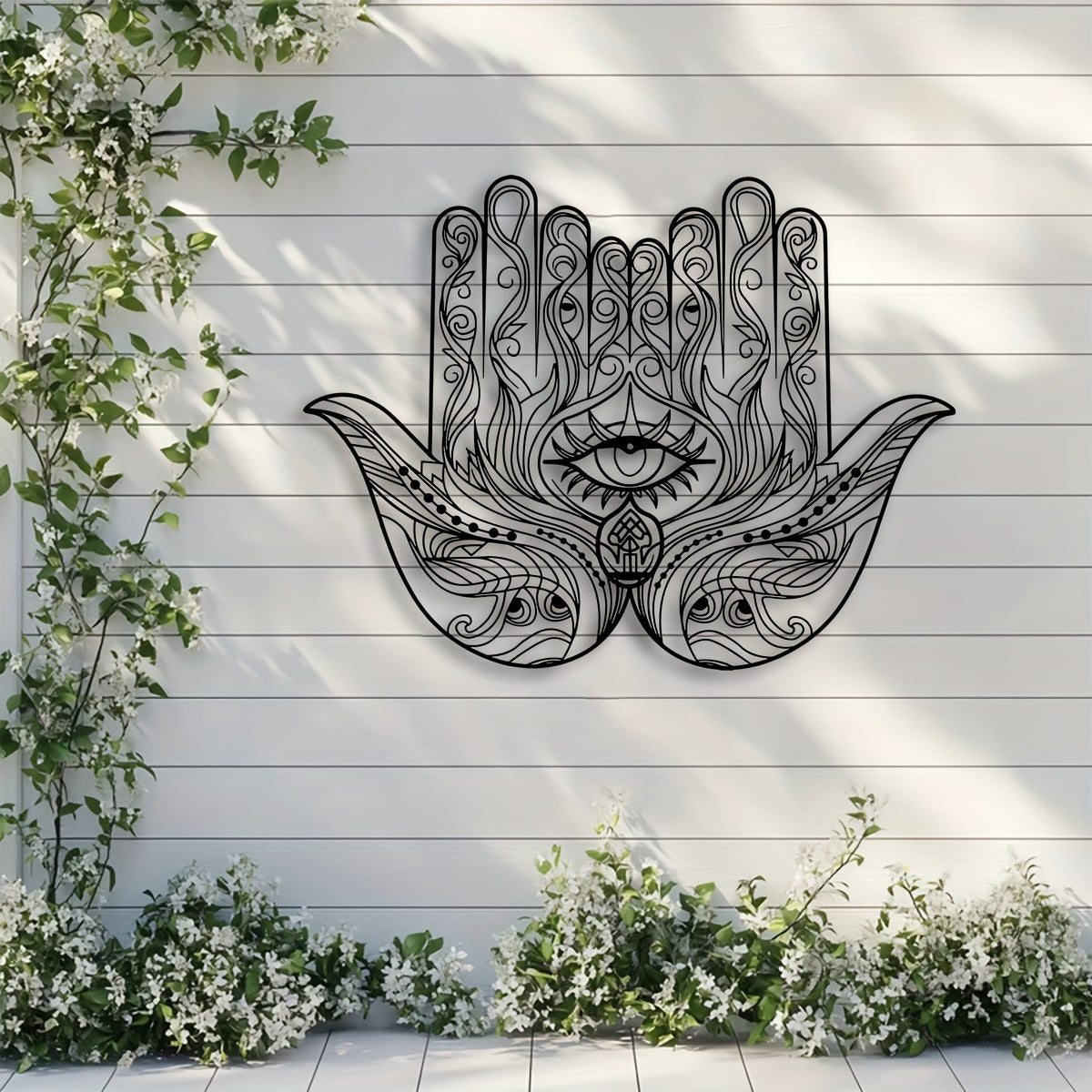 Art Deco Hamsa Hand Spiritual Wall Art