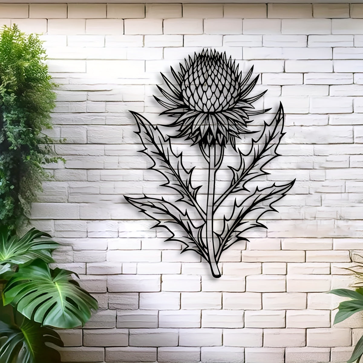 Elegant Thistle Metal Wall Art Scottish Charm for Your Walls